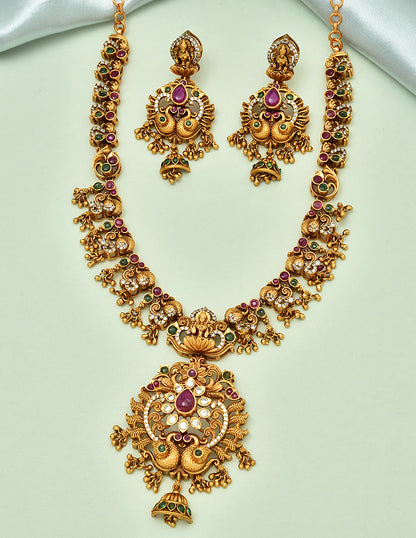 Designer Matt Zirconia Necklace Set