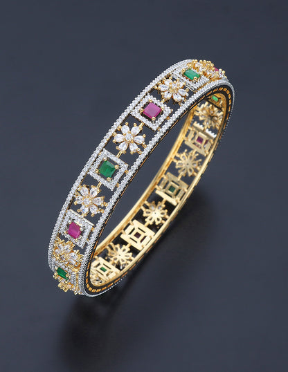 Designer Zircon GJ Polish Bangle ZBGL11082