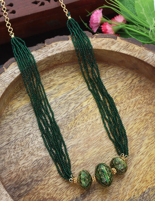 Zirconia Beads Chain Mala