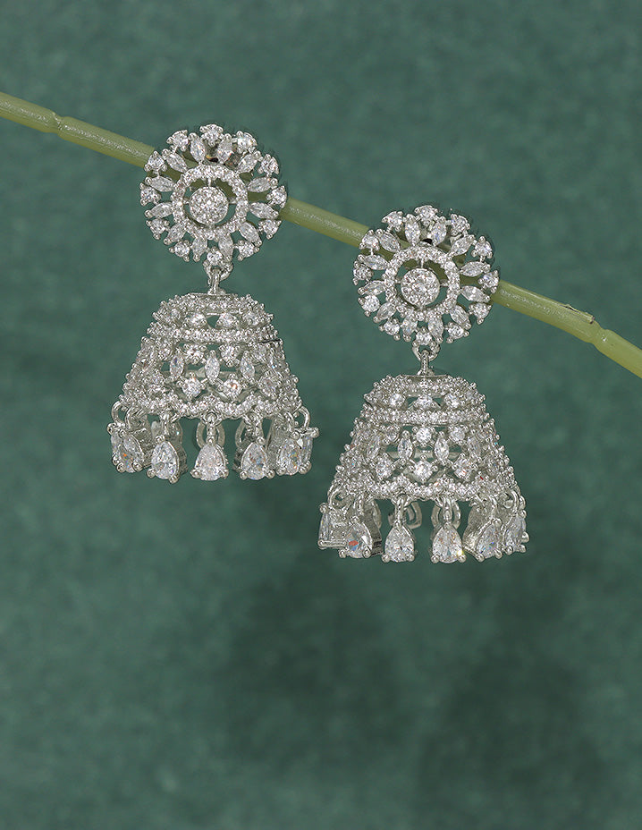 Designer Zirconia Royal Radiance Jhumka