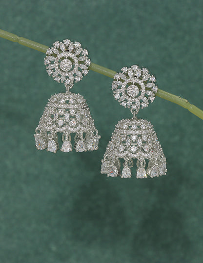 Designer Zirconia Royal Radiance Jhumka