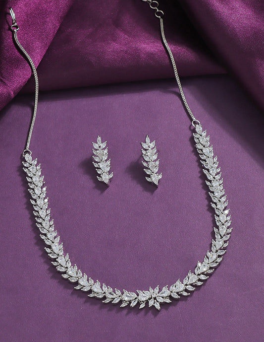 Designer Zirconia Elegance Necklace Set