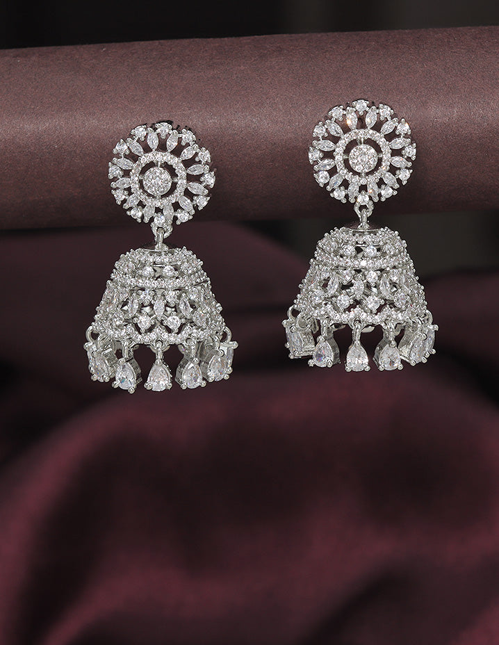 Designer Zirconia Royal Radiance Jhumka