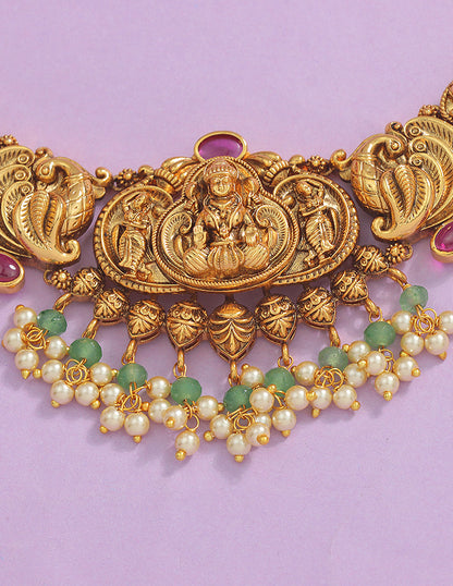 Designer Lakshmi Devi Necklace Set