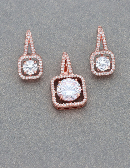 Zirconia Fancy Pendant Set