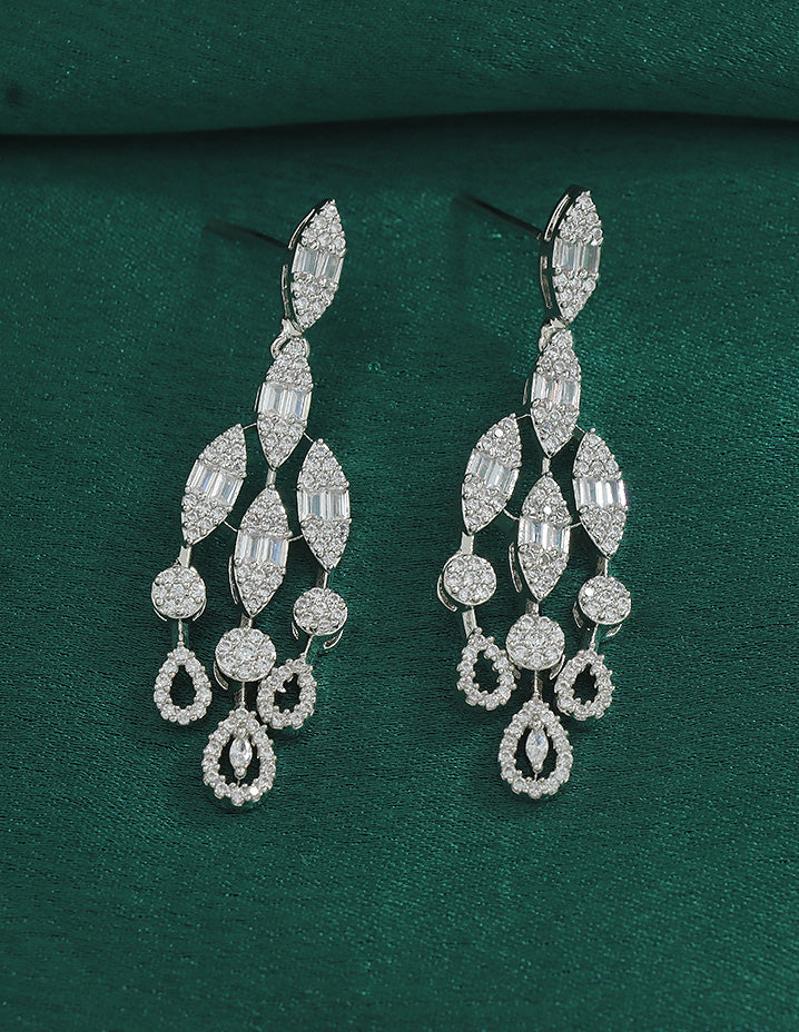 Designer Zirconia Crystal Elegance Necklace Set