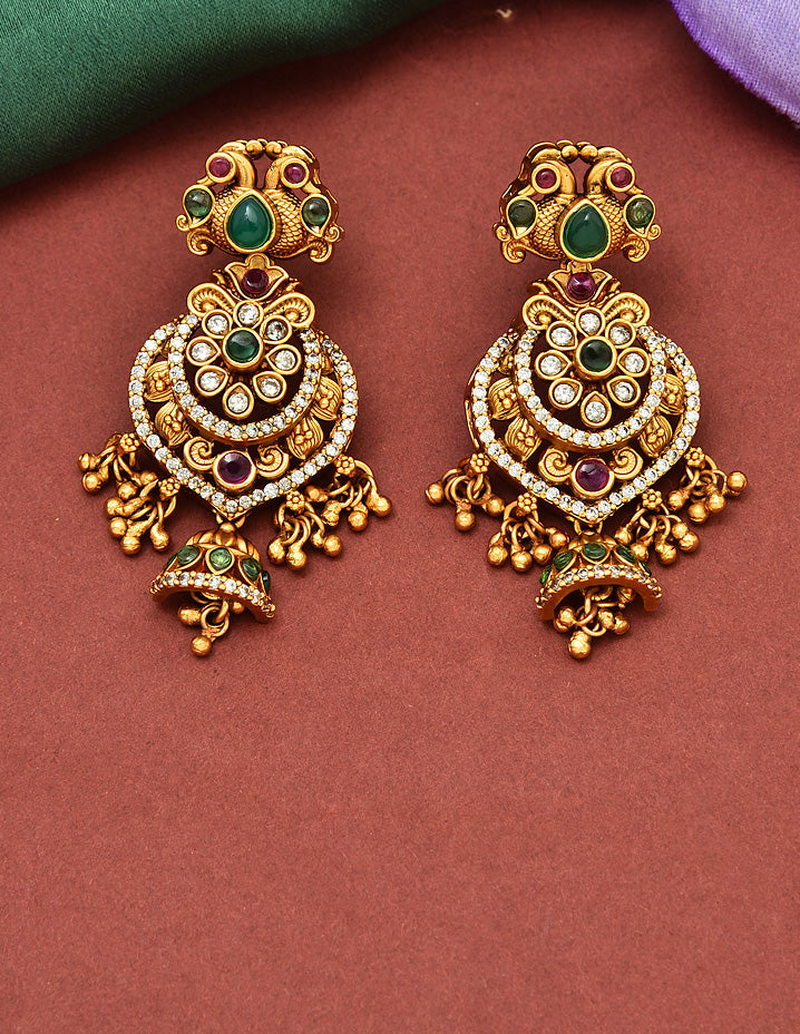 Designer Matt Zirconia Necklace Set