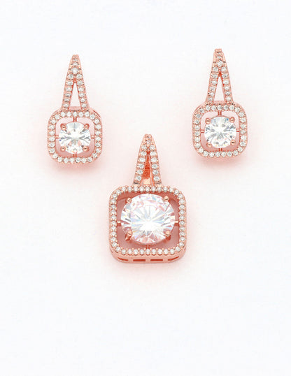 Zirconia Fancy Pendant Set