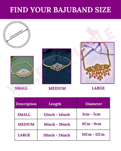 Designer Peacock Chain Bajuband