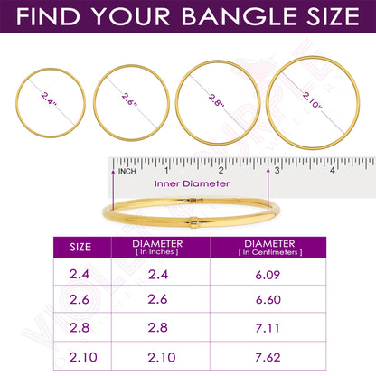 Designer Zirconia Champagne Bangles ZBGL10128