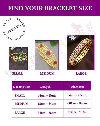 Designer Zirconia GJ Emerald Bloom Bracelet
