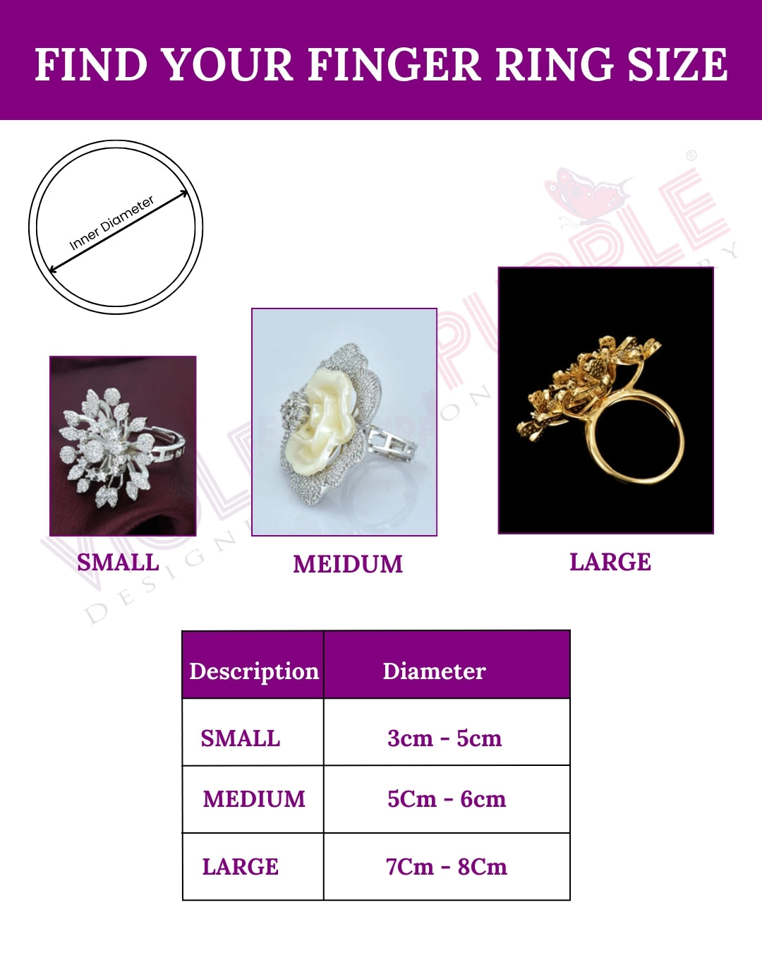 Designer Zirconia Regal Spark Band Finger Ring