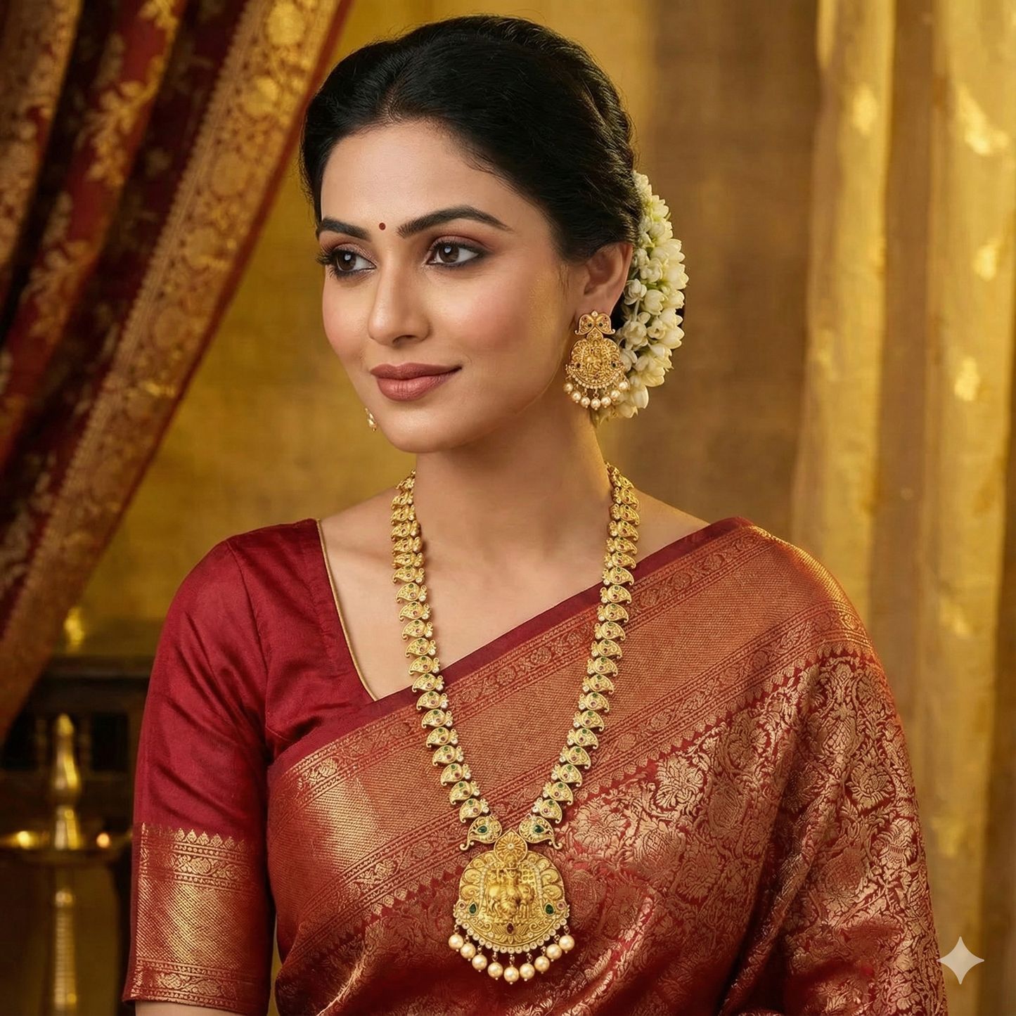 Designer Sree Krishna Zirconia Long Haar