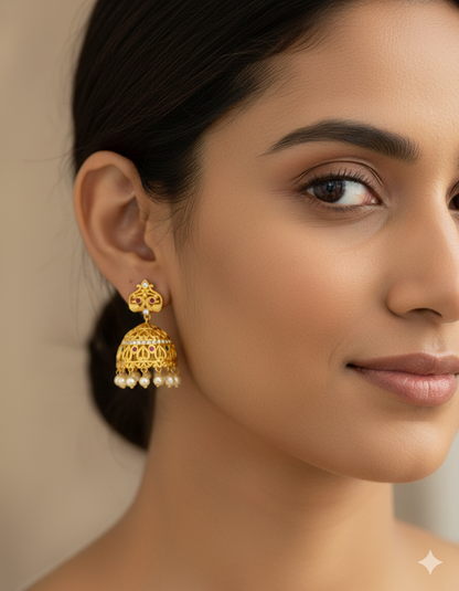 Matt Jhumka Earrings