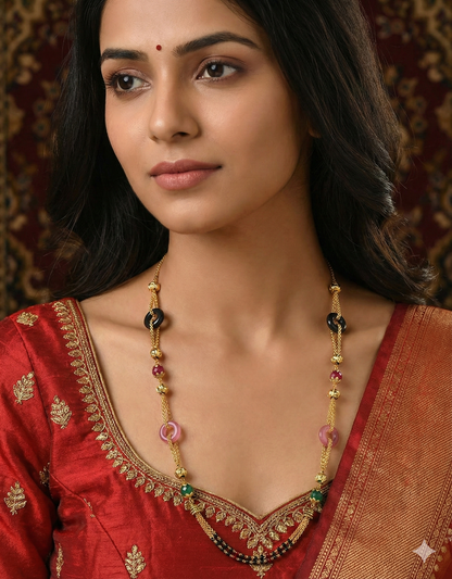 Fancy Black Bead Mangalsutra