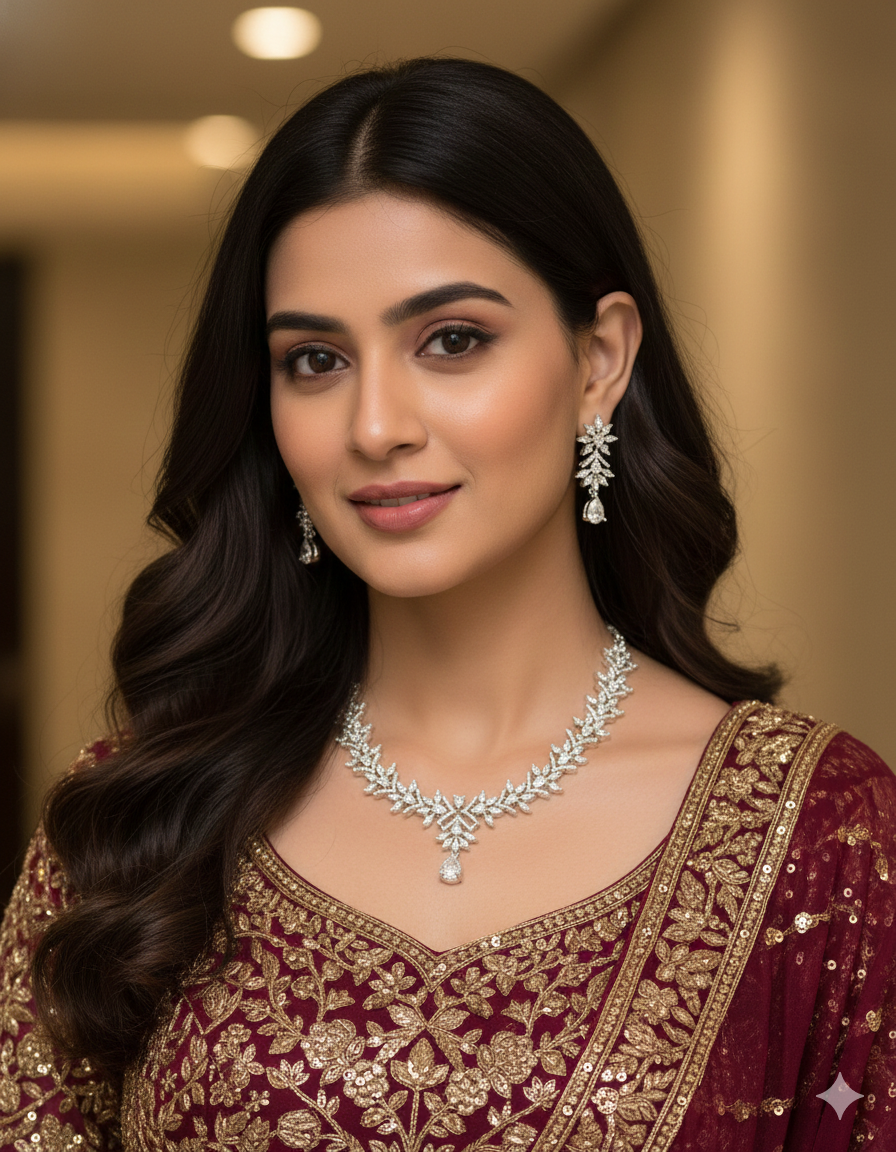 Designer Zirconia Elegance Necklace Set