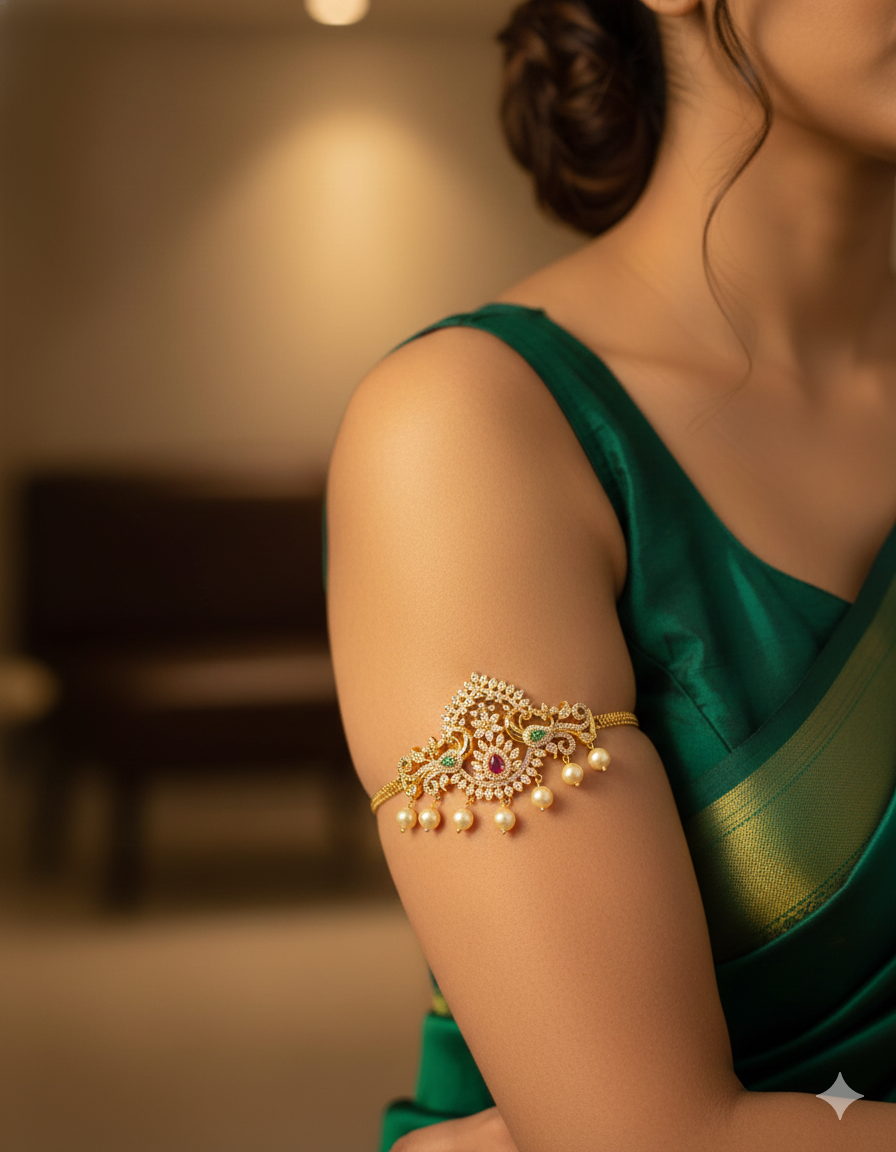 Designer Zirconia Chain Bajuband