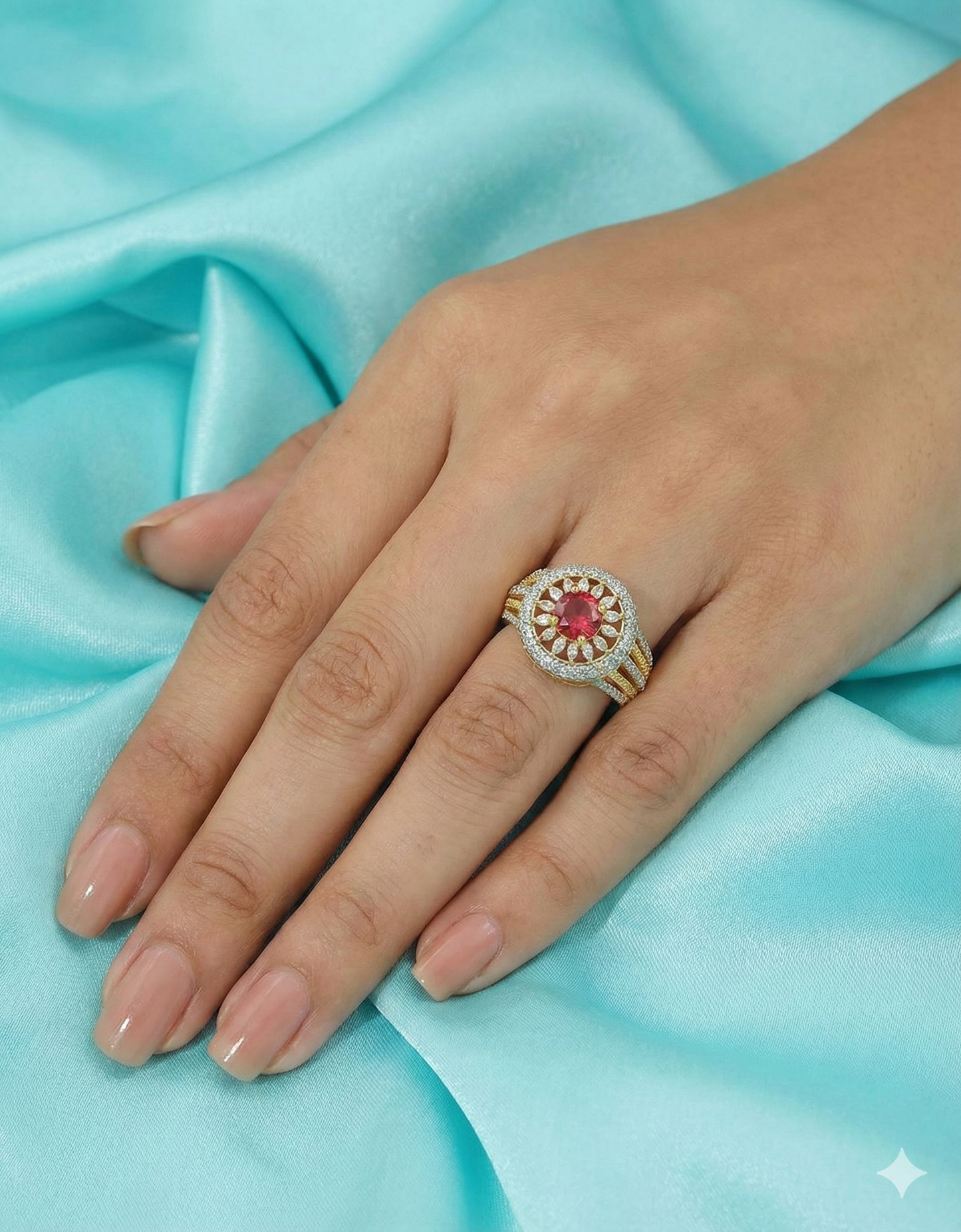 Designer Zirconia GJ polish Finger Ring