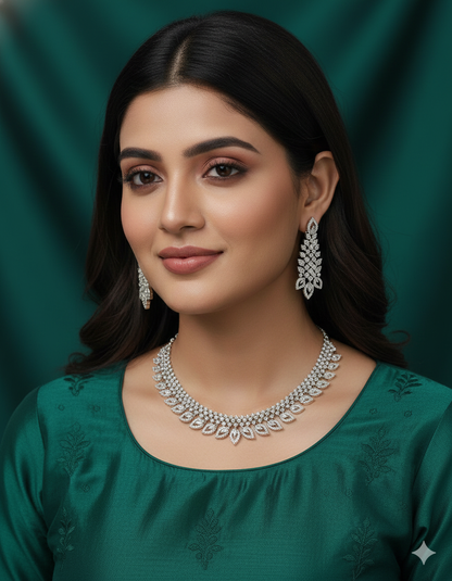 Designer Zirconia Elegance Necklace Set