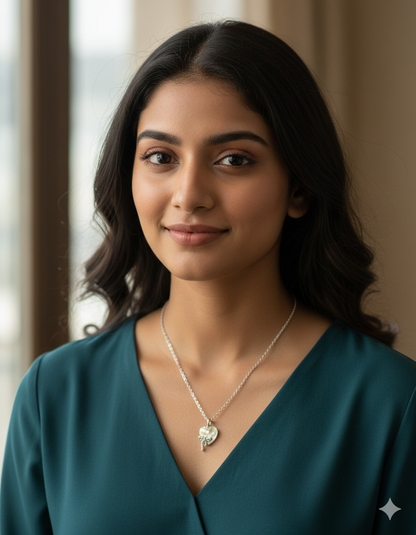 Swarovski Crystal Prism Heart Chain Pendant