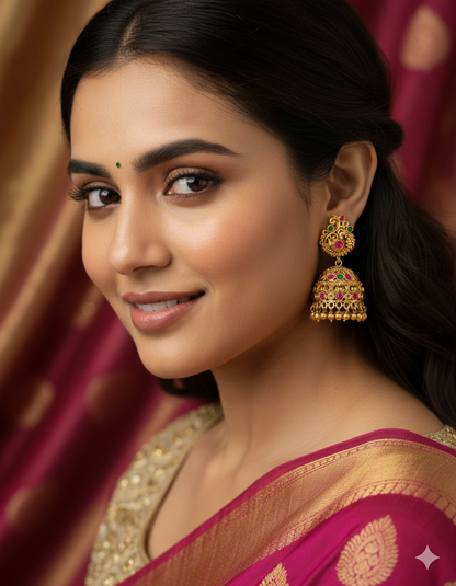 Designer Matt Kempu Jhumka Earrings