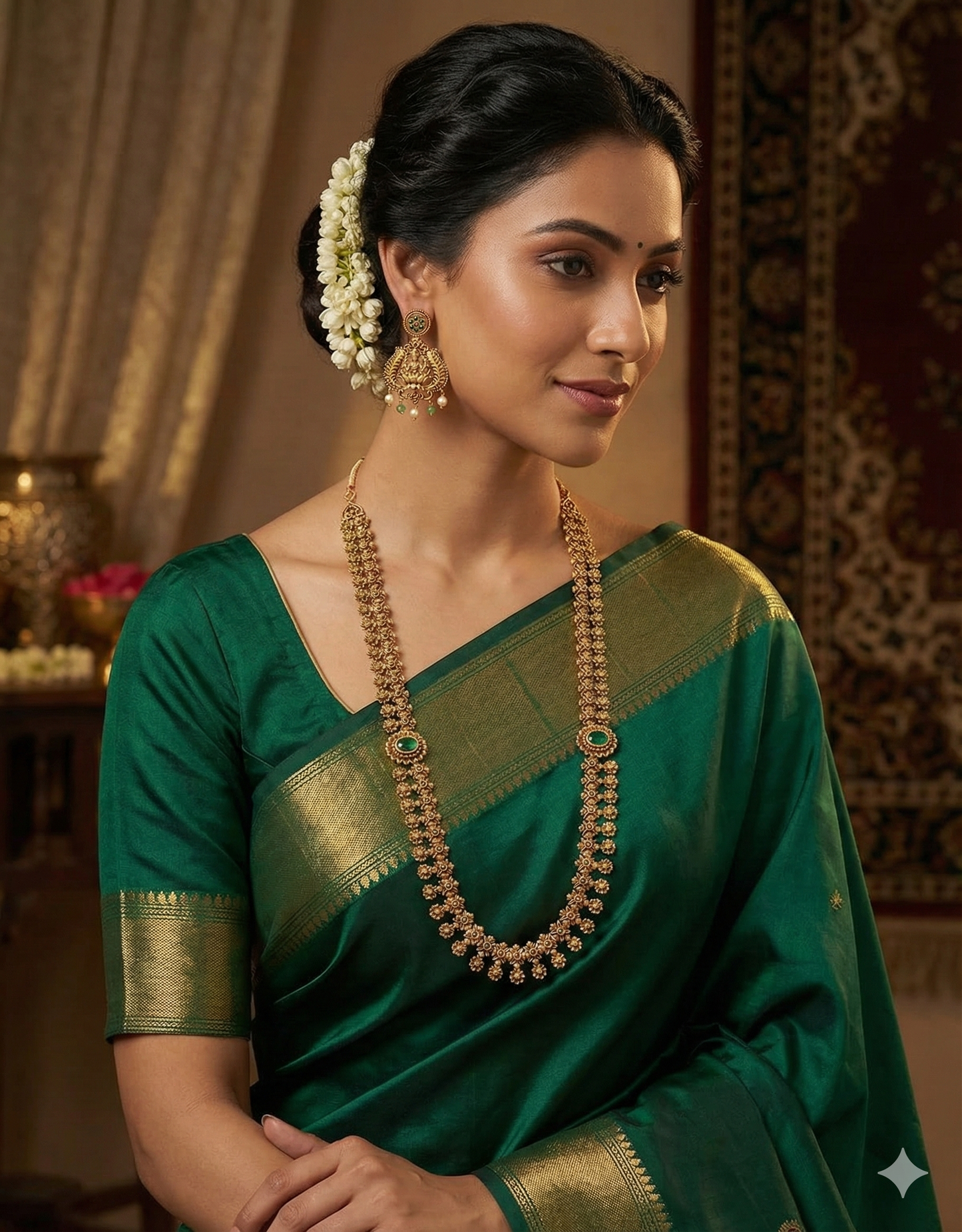 Designer Matt Kempu Long Haaram Set