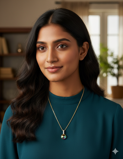 Swarovski Crystal Prism Bloom Chain Pendant