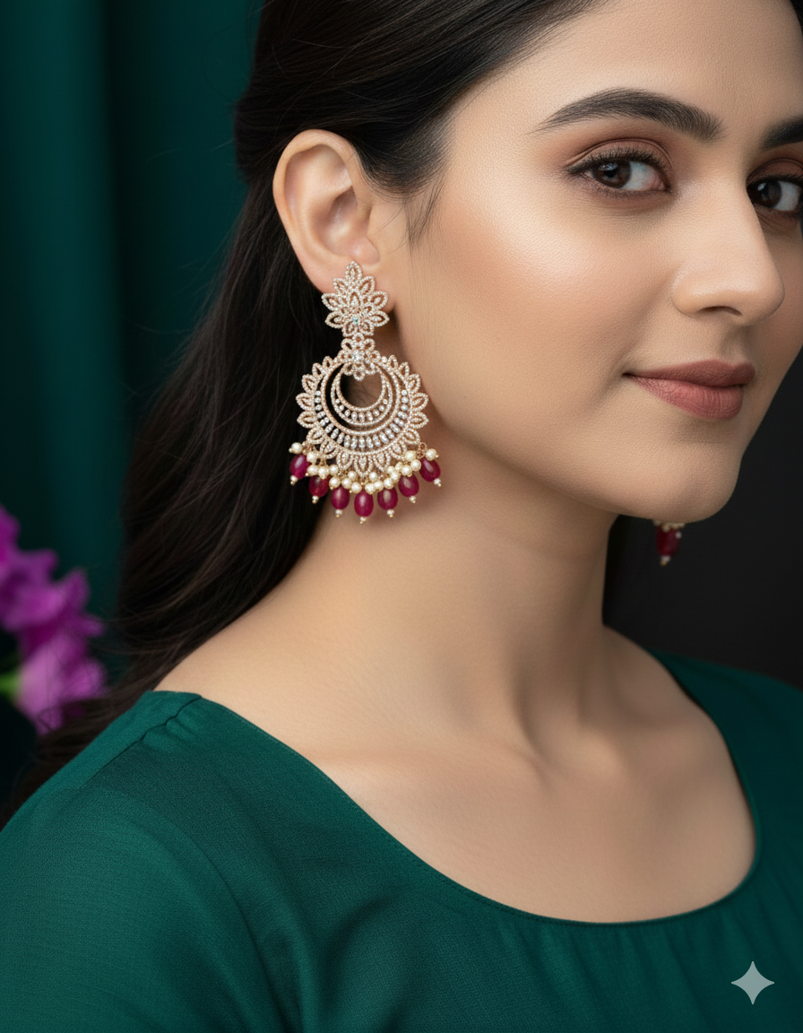 Zircon Dangler Earrings