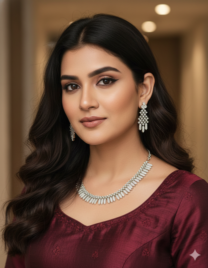 Designer Zirconia Elegance Necklace Set