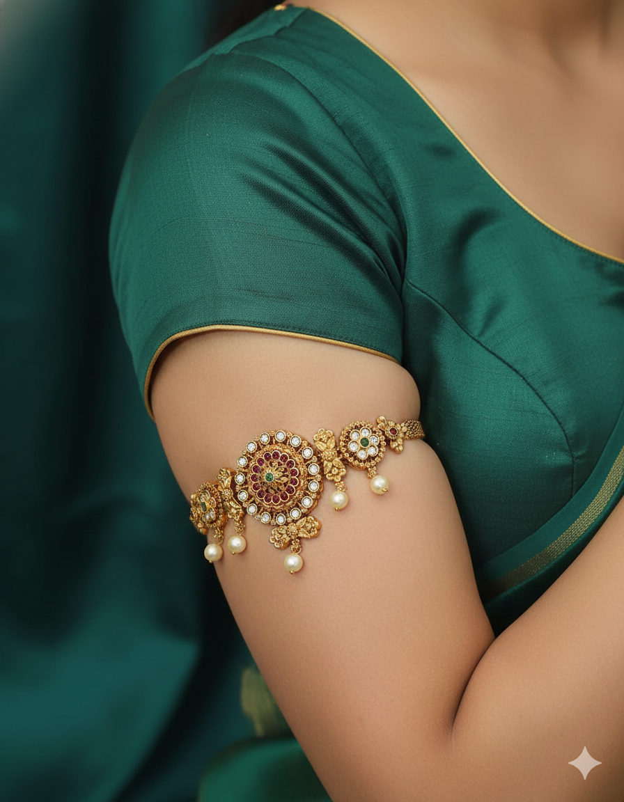 Designer Floral Chain Bajuband