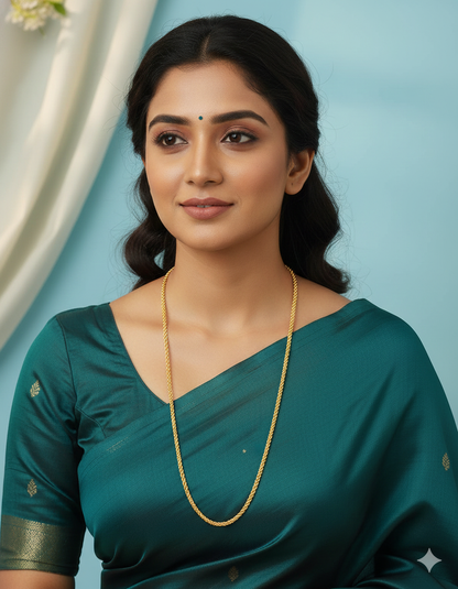 Designer Gold Polish Thali Chain