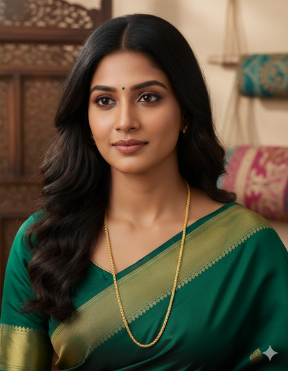 Designer Gold Polish Thali Chain