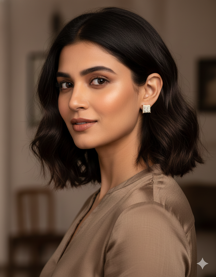 Designer Zirconia Stud Earrings