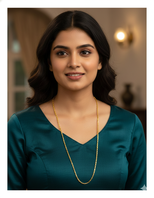 Designer Gold Polish Thali Chain