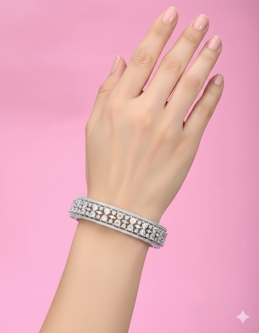 Designer Zircon Kada Bangles