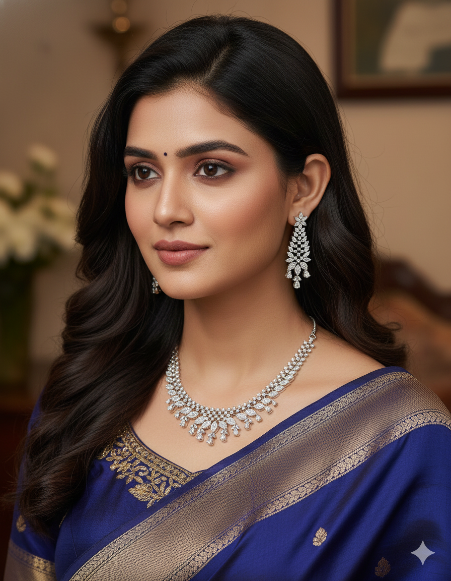 Designer Zirconia Elegance Necklace Set