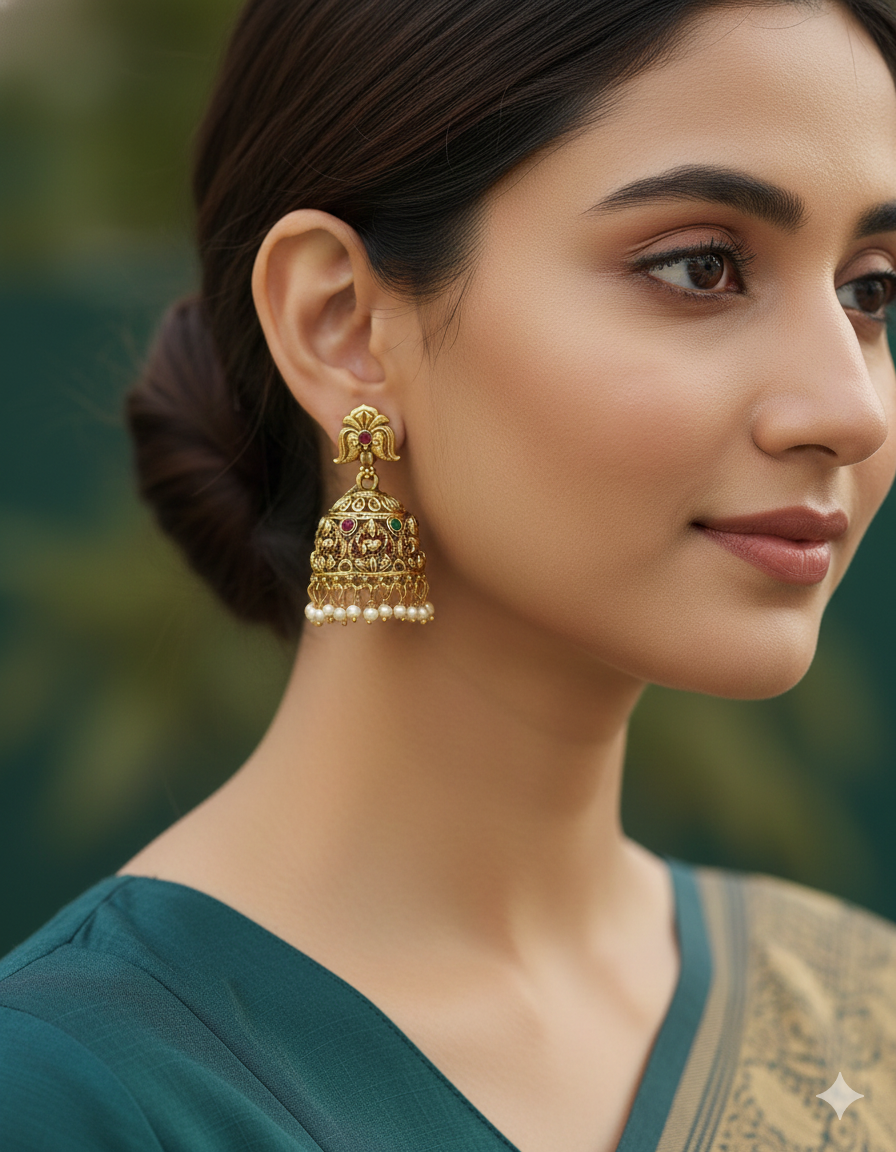 Designer Matt Kempu Jhumka Earrings