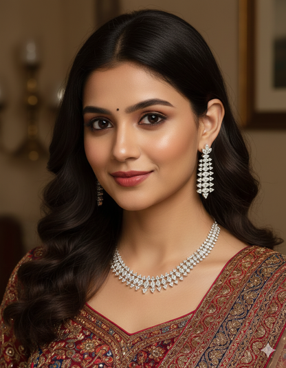 Designer Zirconia Elegance Necklace Set