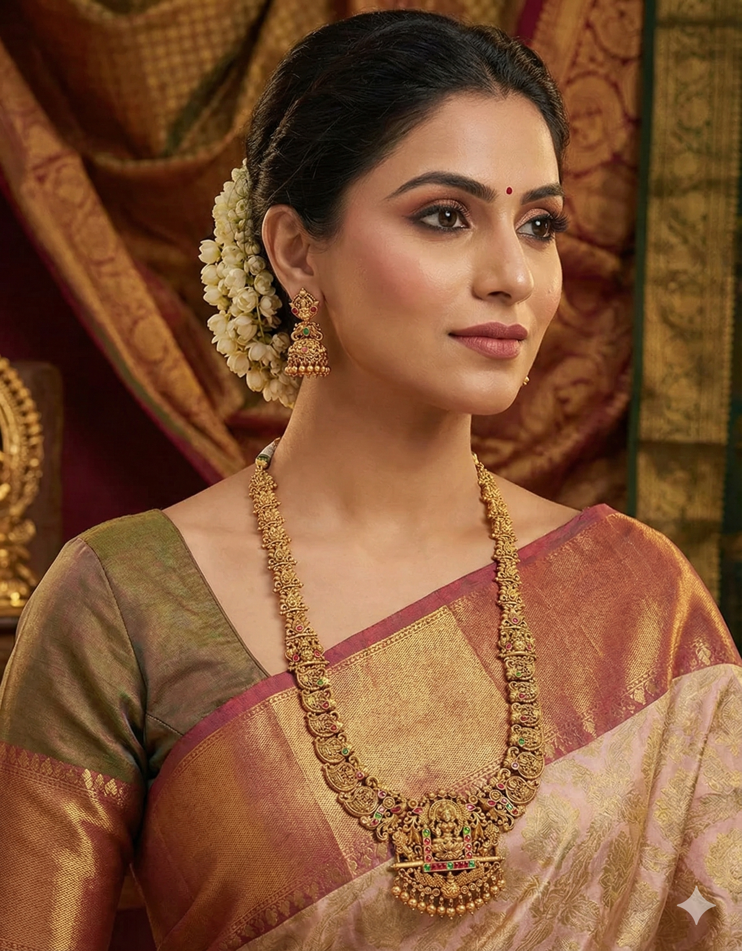 Designer Lakshmi Devi Grand Wedding Haaram Set