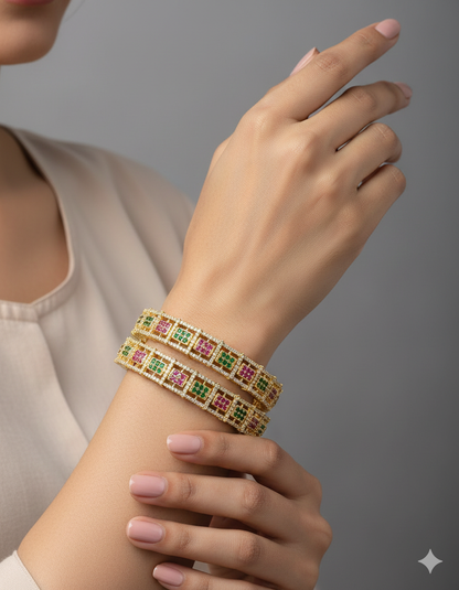 Designer Zirconia Bangles