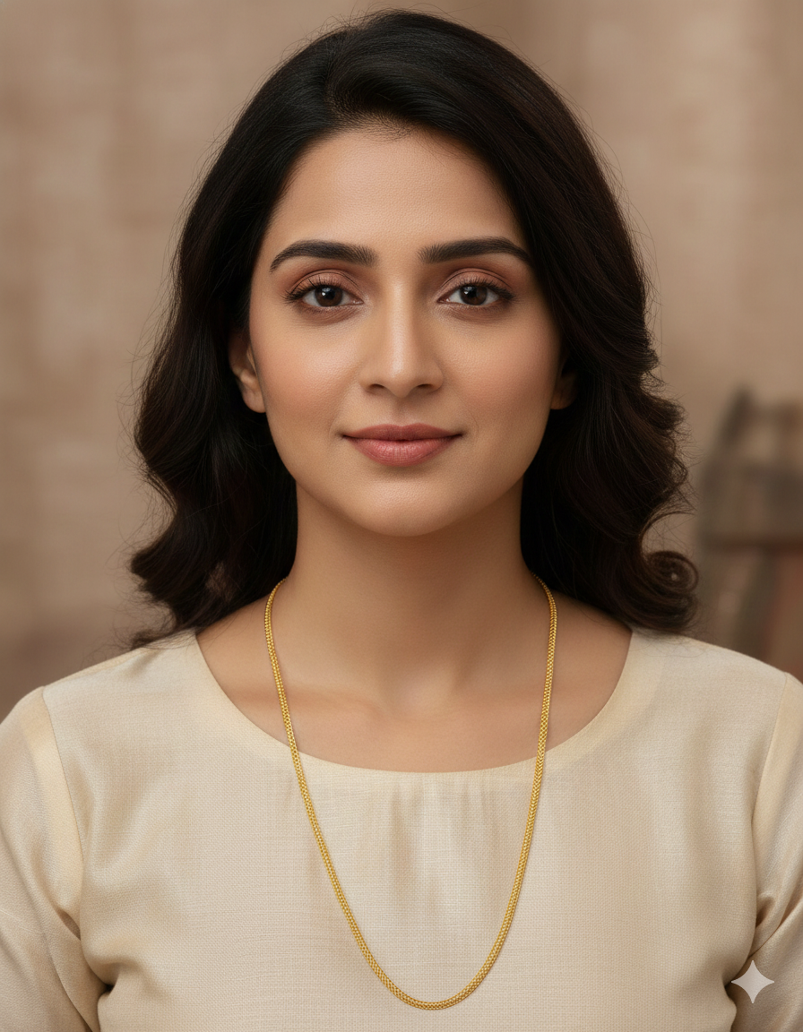 Designer Gold Polish Thali Chain