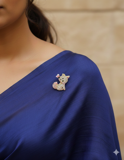 Designer Ceramic Earrings and Brooch Combo