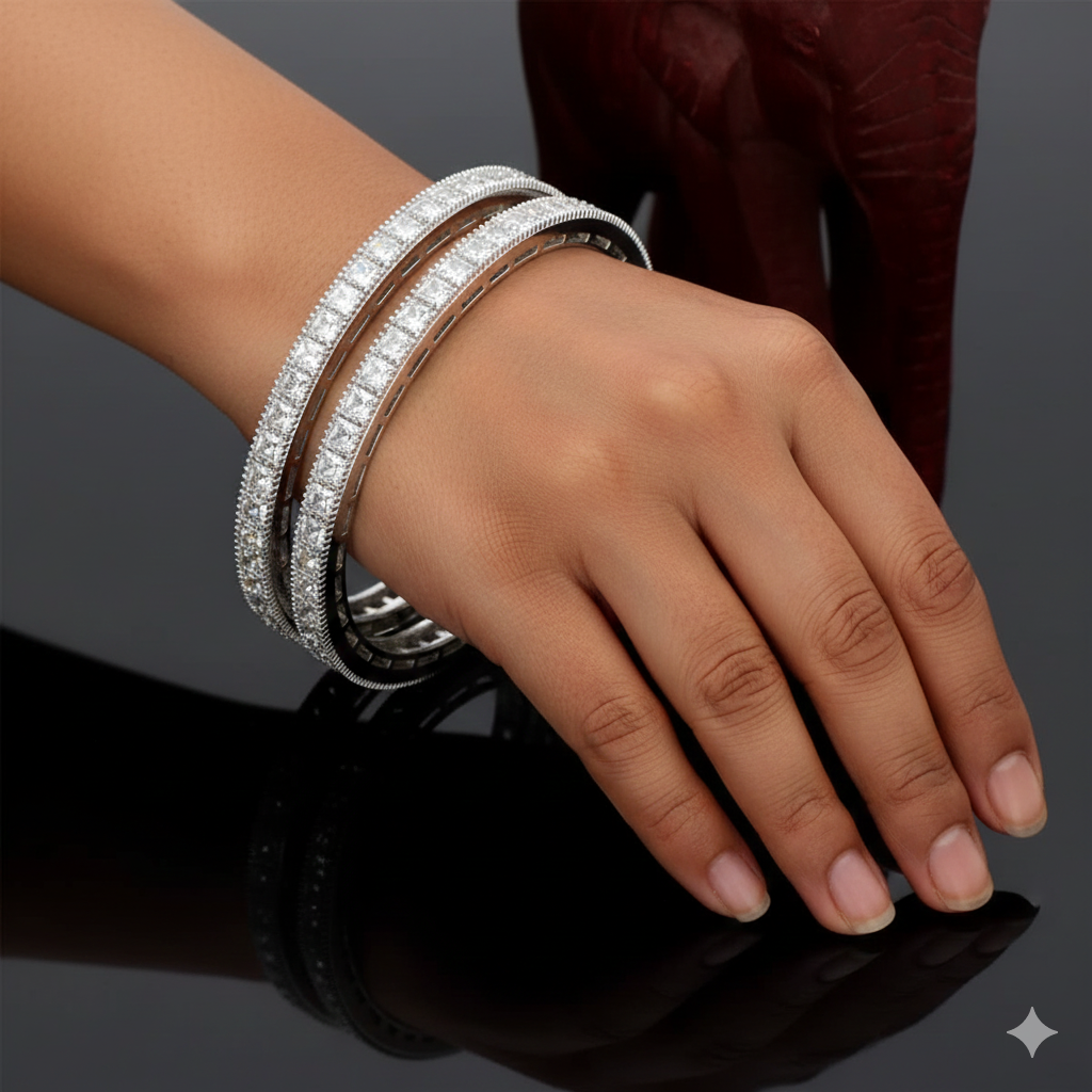 Designer Zirconia Bangles