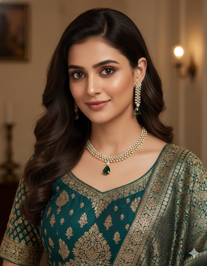 Designer Zirconia Crystal Elegance Necklace Set