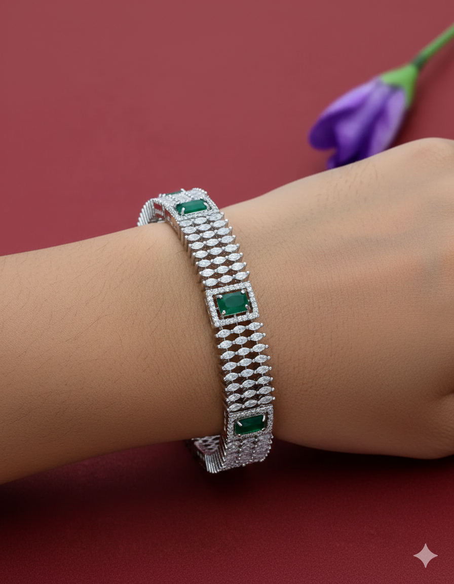 Zircon Kada Bangle