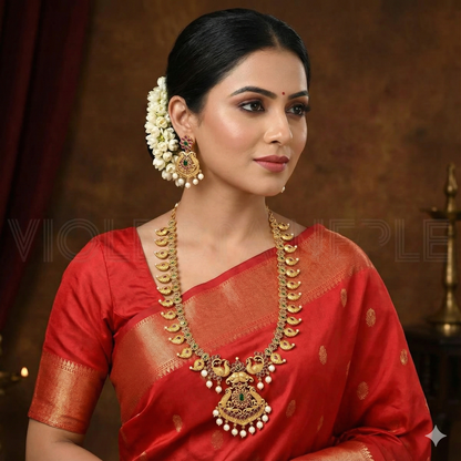 Designer Kempu Mango Long Haaram