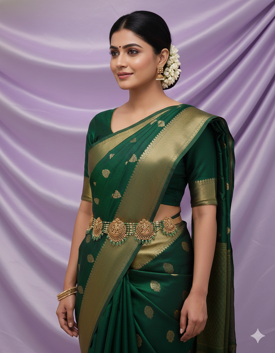 Designer Matt Lakshmi Devi Beads Chain Vaddanam