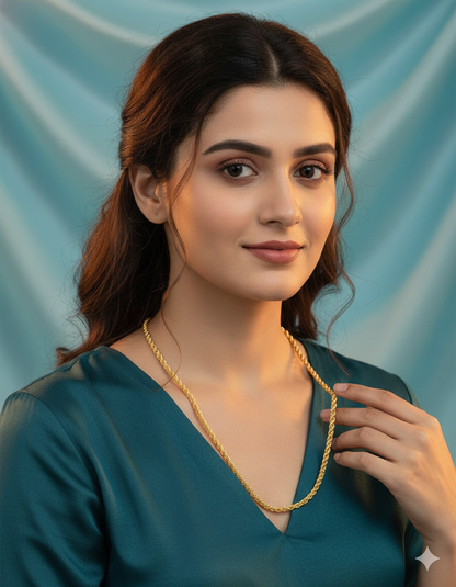 Designer Gold Polish Thali Chain