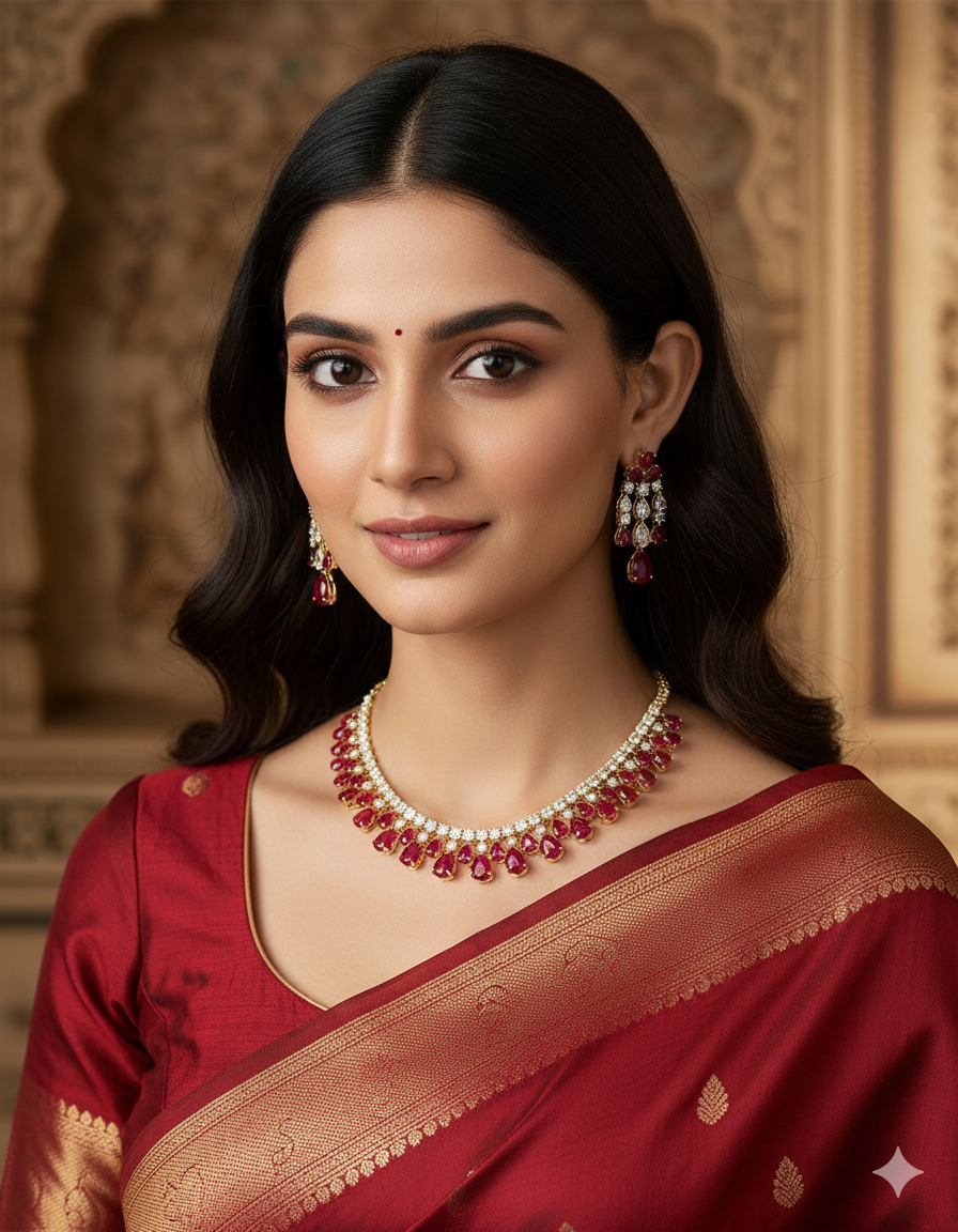 Designer Zirconia Elegance Necklace Set