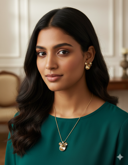 Swarovski Crystal Mickey Chain Pendant